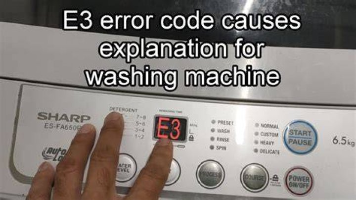 How do I fix E3 error on Samsung dishwasher?