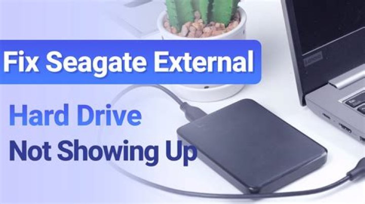 How do I fix my Seagate external hard drive not detected?