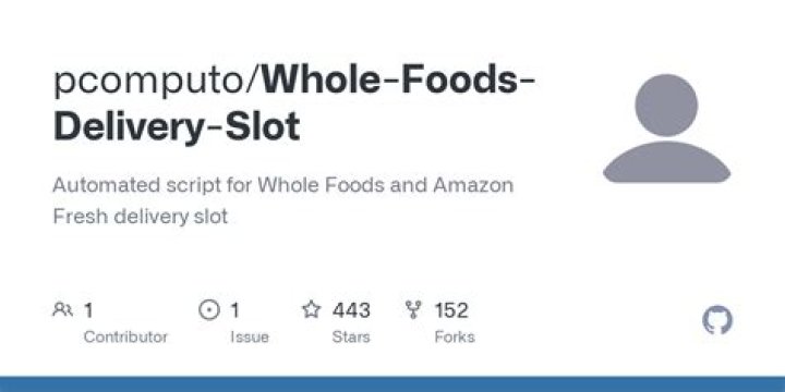 How do I get a Whole Foods delivery slot?