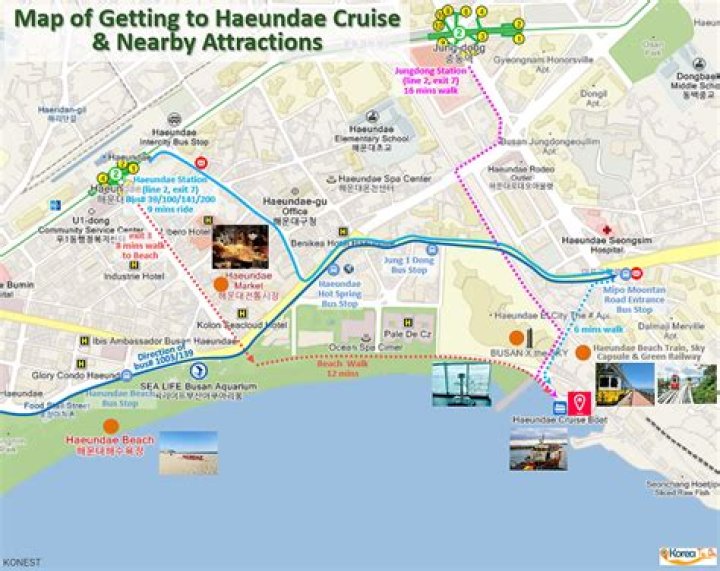 How do I get from Busan Station to Haeundae?