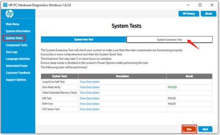 How do I get out of HP PC Hardware Diagnostics UEFI?