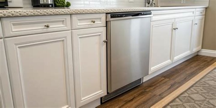 How do I hide the gap between my kitchen cabinets and dishwasher?