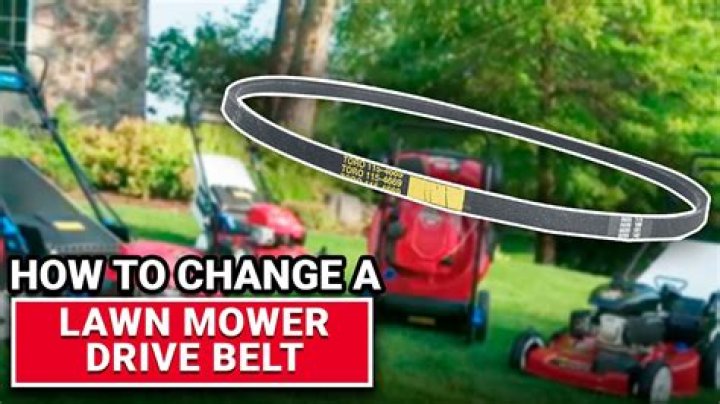 How do I know if my lawn mower belt is bad?