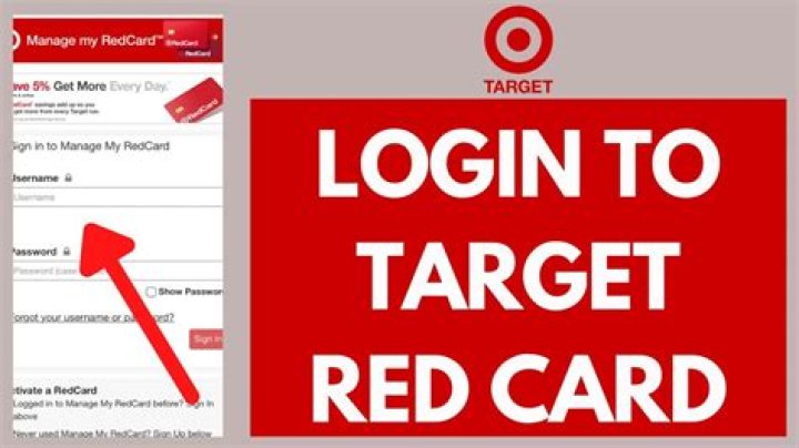 How do I log into my target REDcard?
