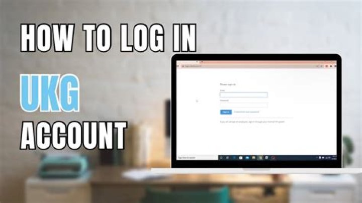 How do I log into my Ukg account?