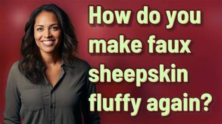 How do I make my sheepskin fluffy again?