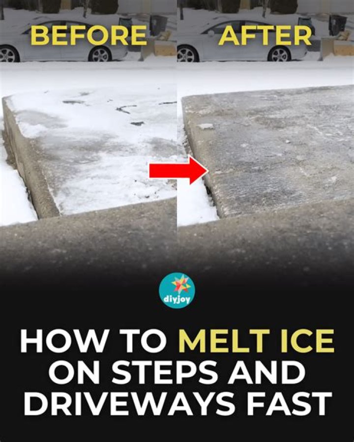 How do I melt ice on my driveway fast?