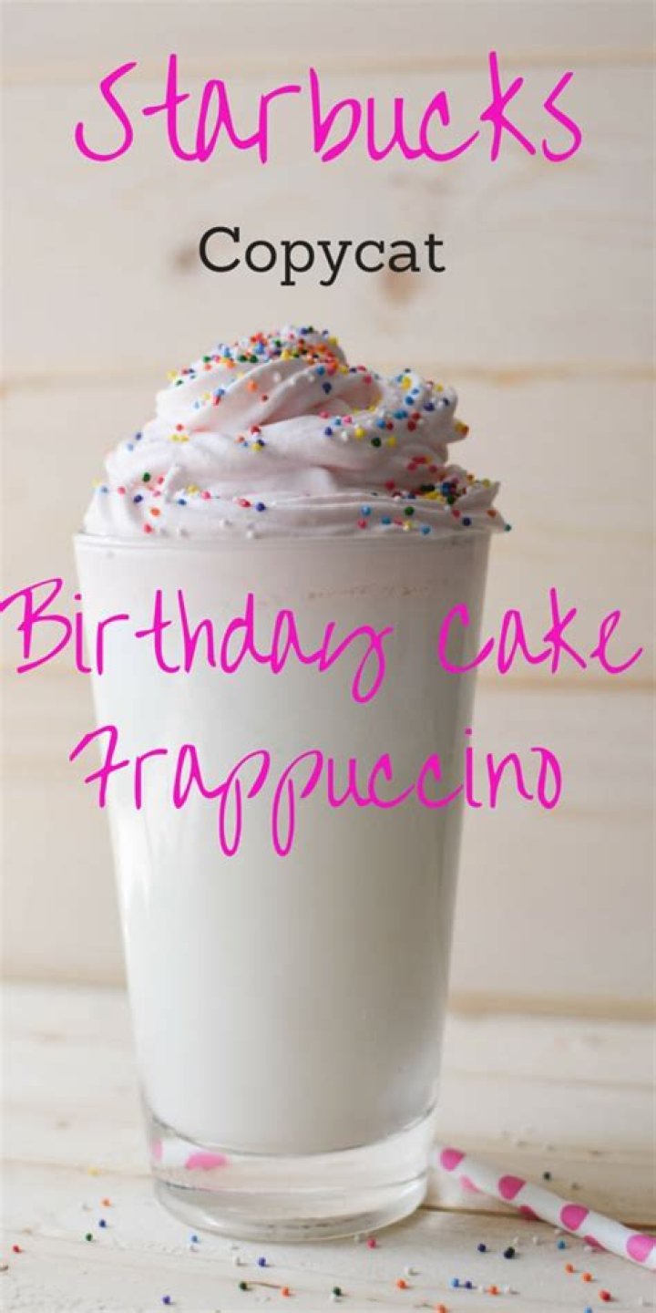 How do I order a birthday cake Frappuccino?