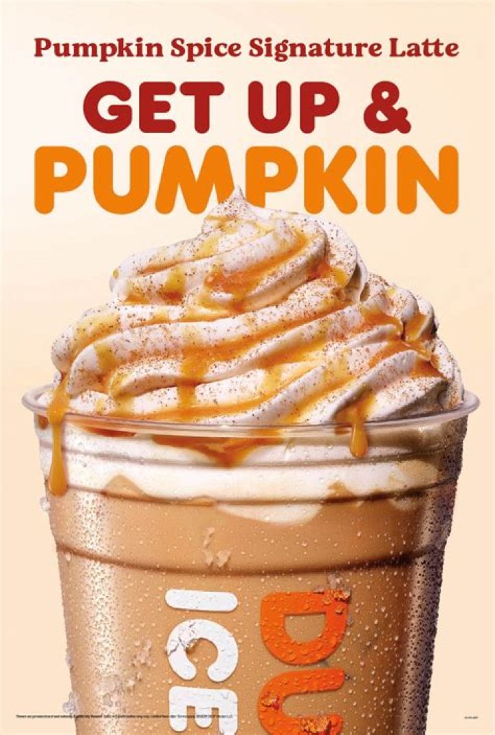 How do I order a healthy pumpkin spice latte from Dunkin Donuts?