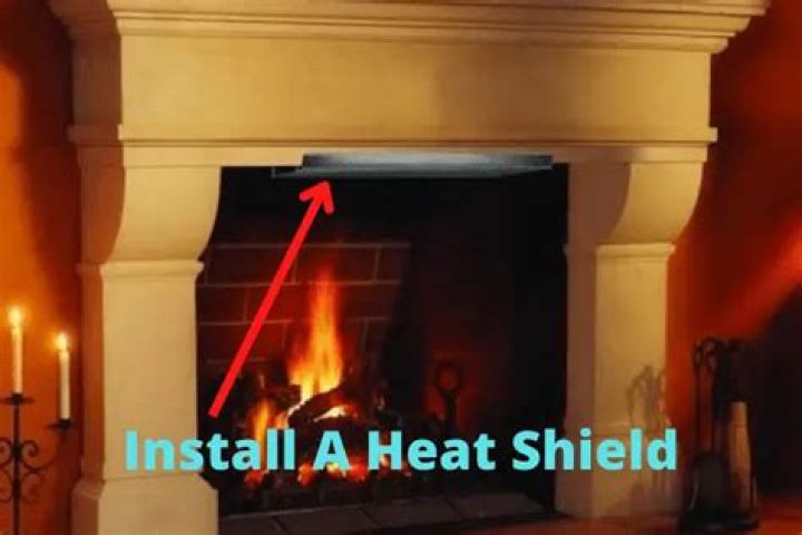 How do I protect my wood mantel from heat?