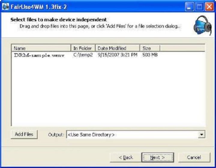 How do I remove DRM from a WMV file?