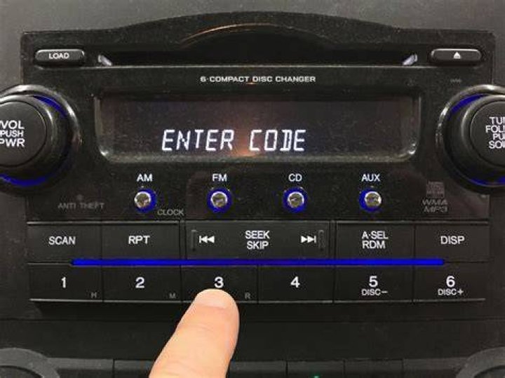 How do I reset my Honda CRV radio?