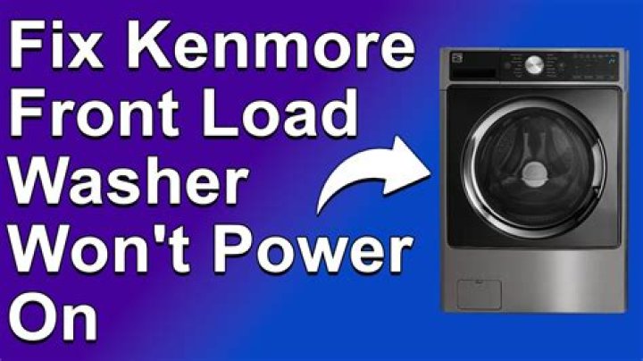 How do I reset my Kenmore front load washer?