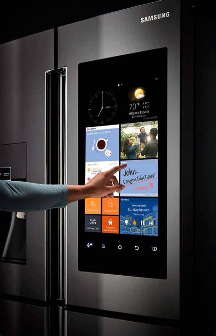 How do I reset my Samsung refrigerator touch screen?