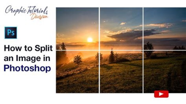 How do I split an image into two parts in Photoshop?