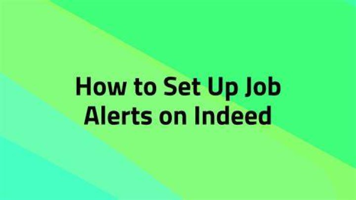 How do I turn on Indeed job alerts?