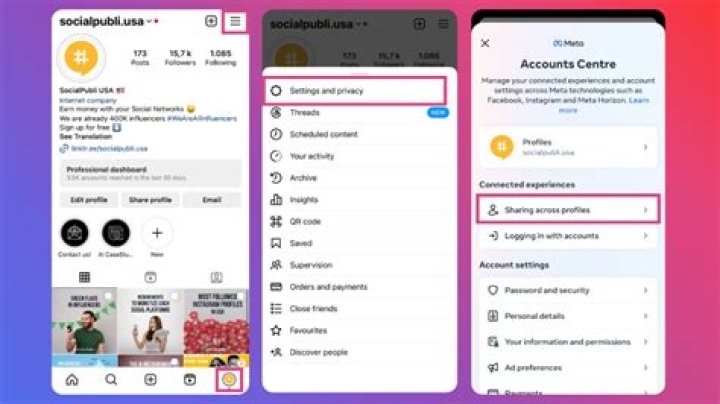 How do I unlink my Instagram from another Instagram account?