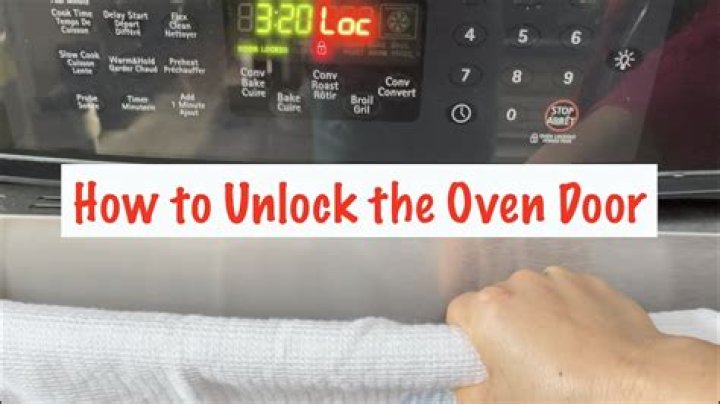 How do I unlock my oven?