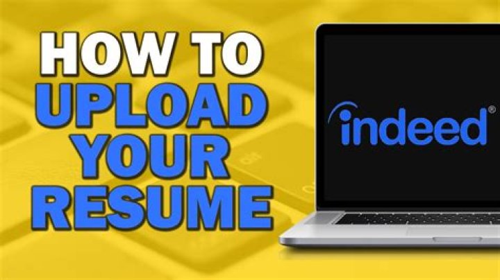 How do I upload resume from Indeed?