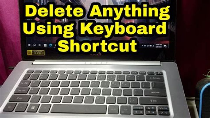 How do I use the delete key on my laptop?