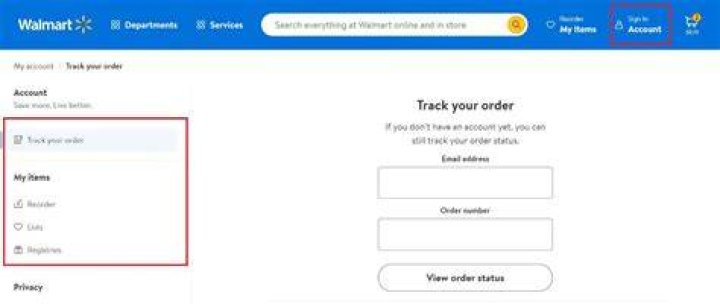 How do I view past orders on Walmart App?