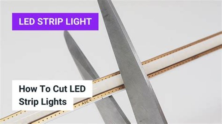 How do LED lights work when cut?