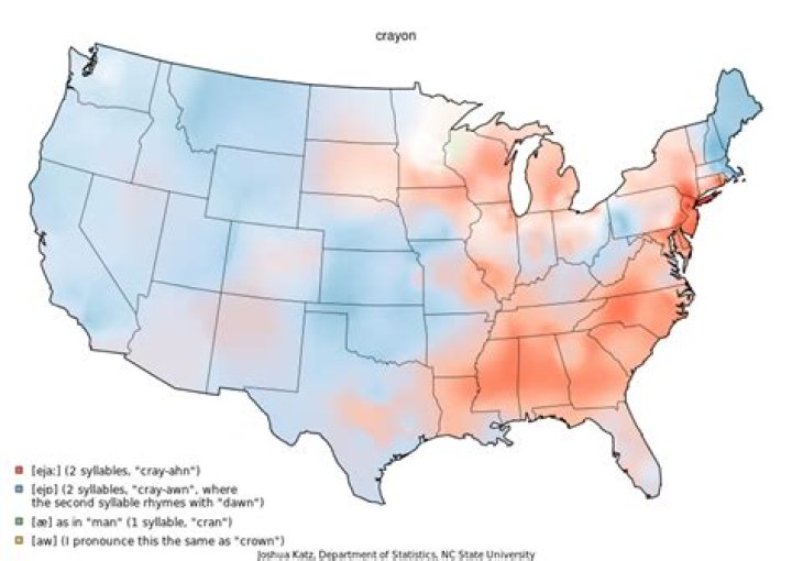 How do people pronounce crayon maps?