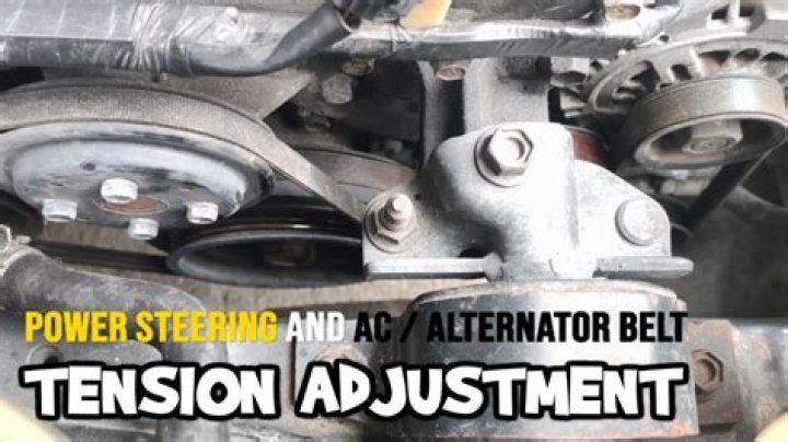 How do you adjust power steering belt?