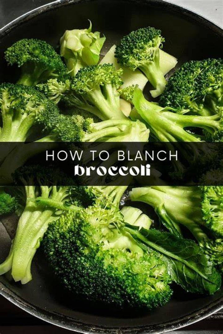 How do you blanch broccoli to keep it green?