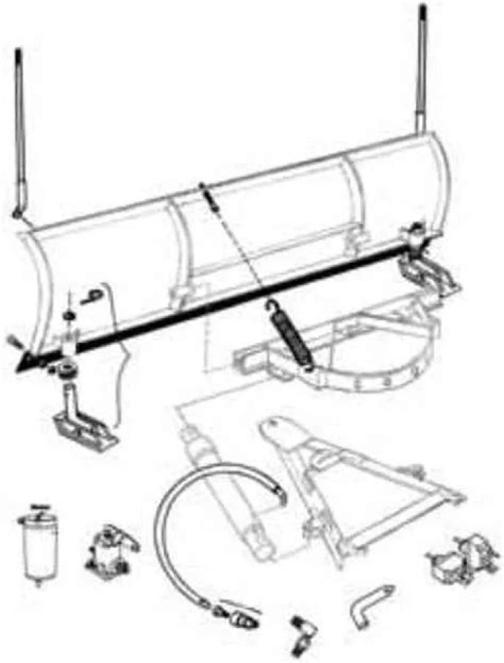 How do you bleed air from a Meyer snow plow?