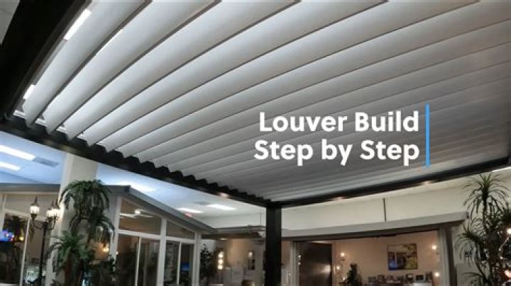 How do you build a louvered roof?