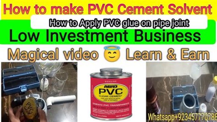 How do you cement PVC?