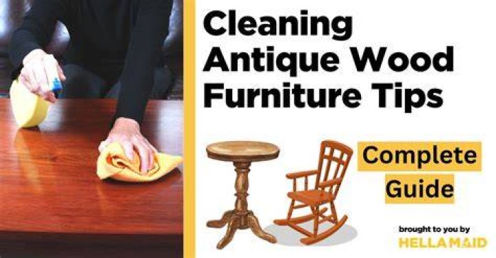 How do you clean old wooden furniture naturally?