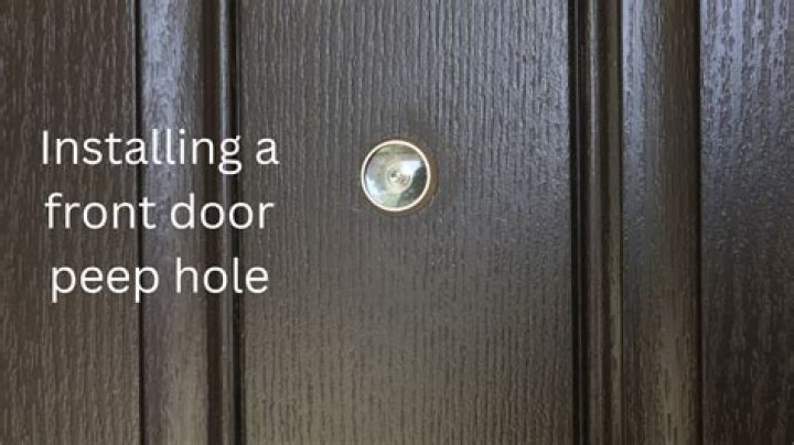 How do you cut a hole in a fiberglass door?