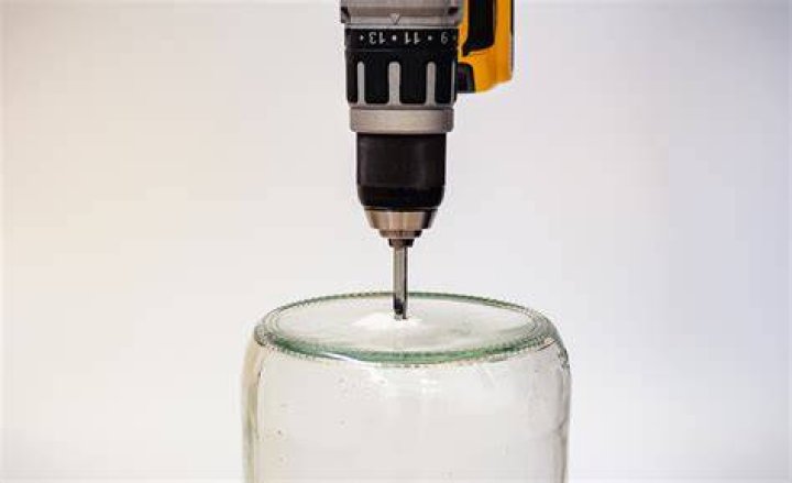 How do you cut a hole in glass?