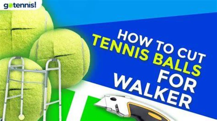 How do you cut tennis balls to fit on a walker?