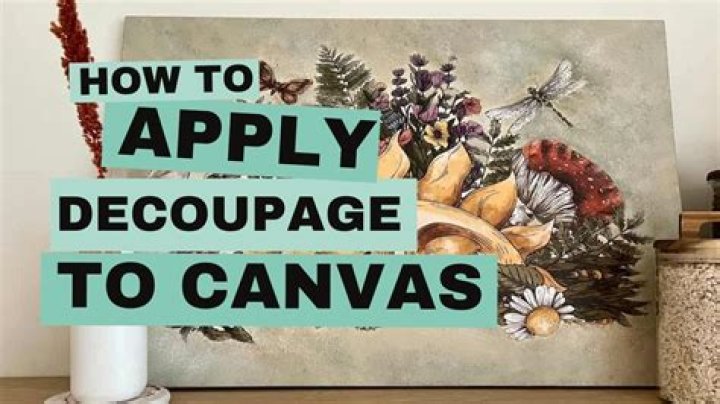 How do you decoupage a picture?
