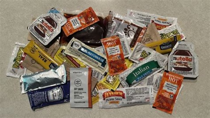 How do you dispose of condiment packets?