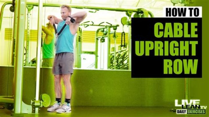 How do you do an upright row with rope?