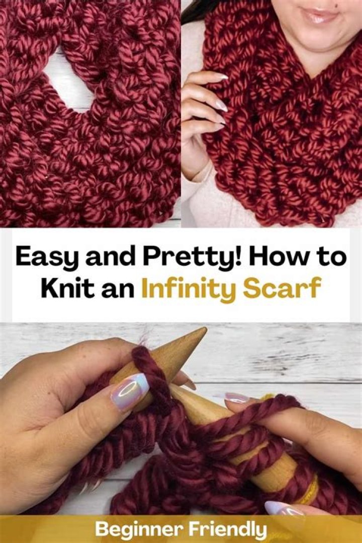 How do you finger knit an infinity scarf?