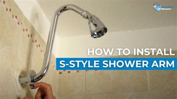 How do you fix a wobbly shower arm?