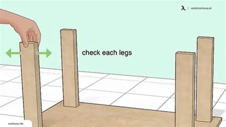 How do you fix a wobbly table leg?