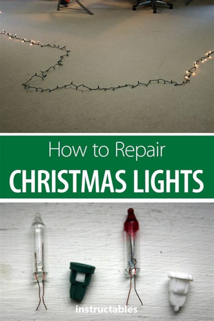 How do you fix half Christmas lights without a tester?