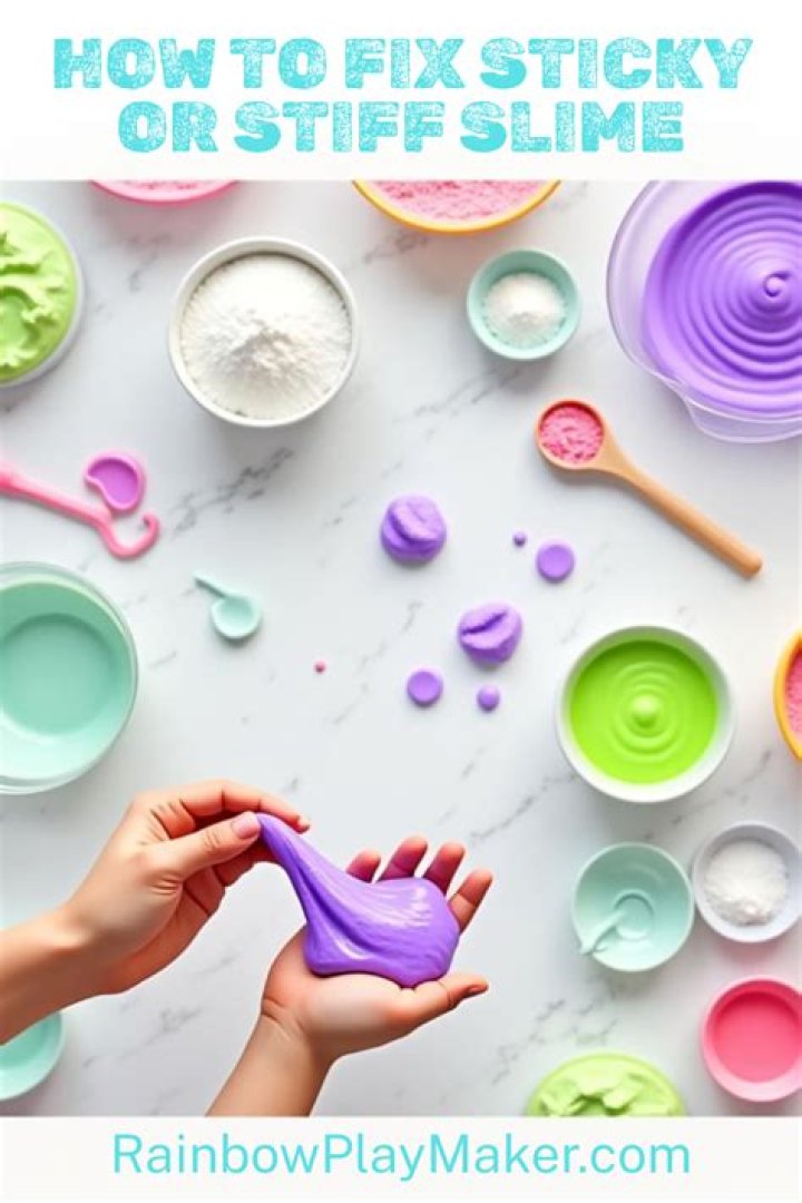 How do you fix stiff slime?