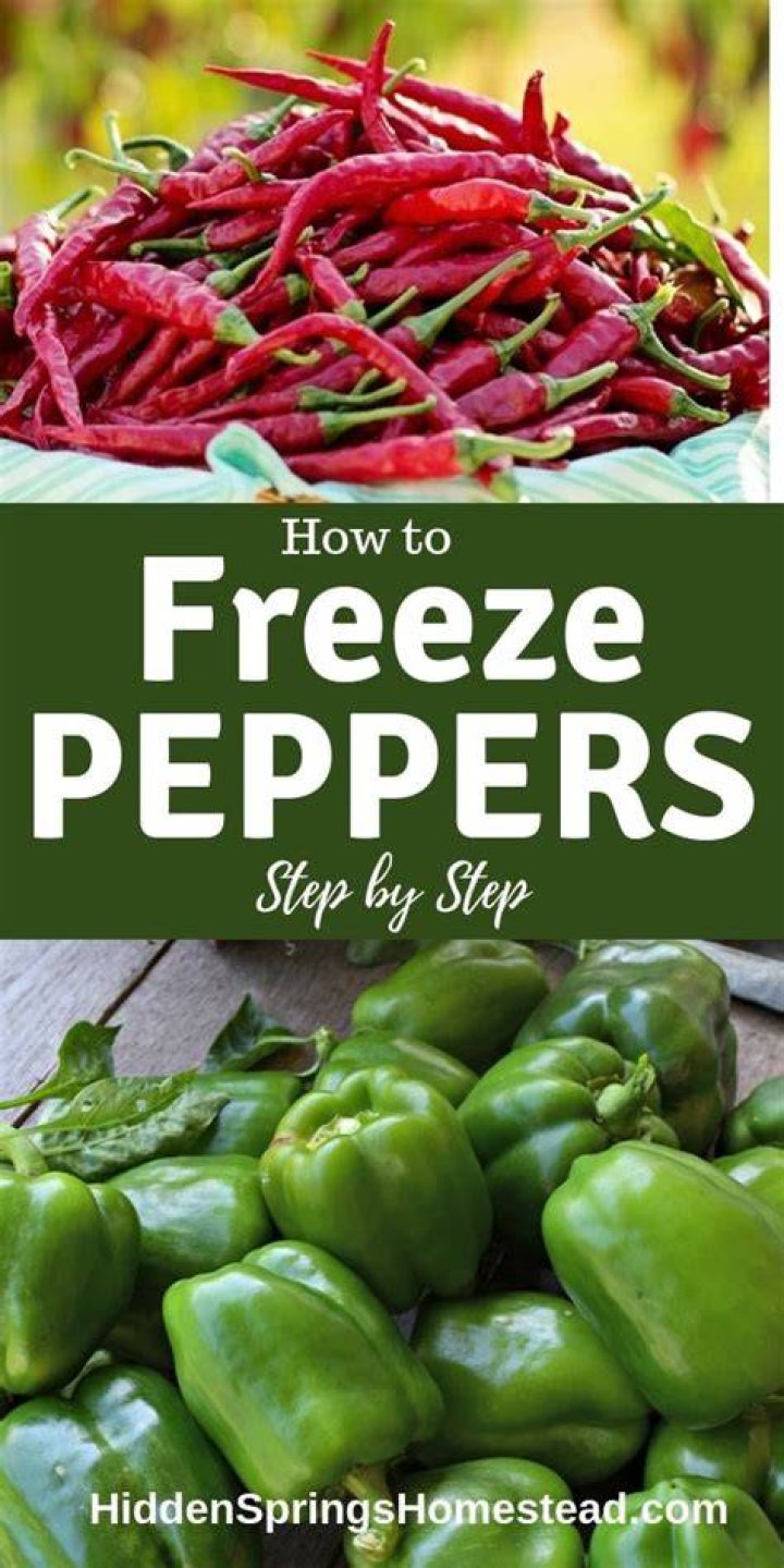 How do you freeze fresh peppers?