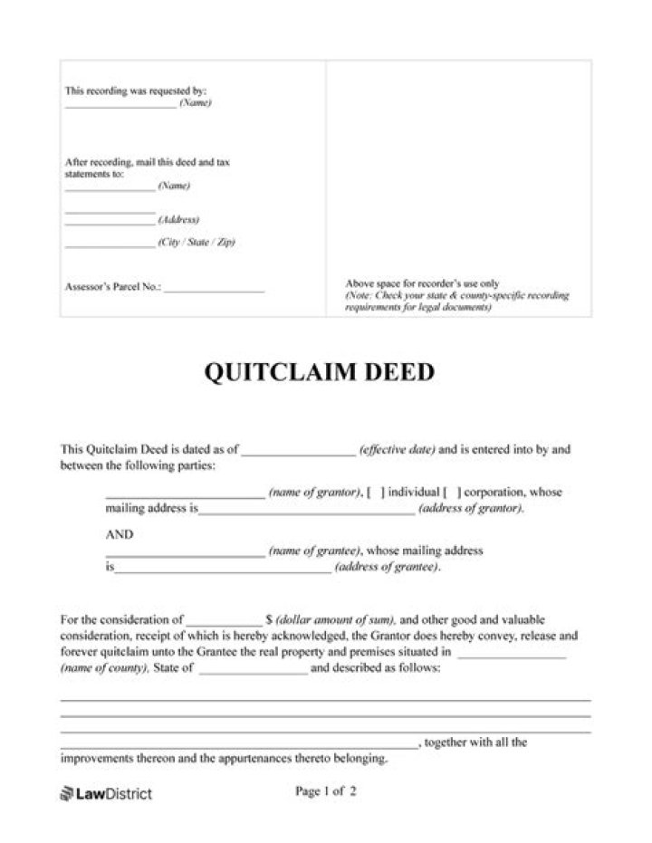 How do you get a quick deed?