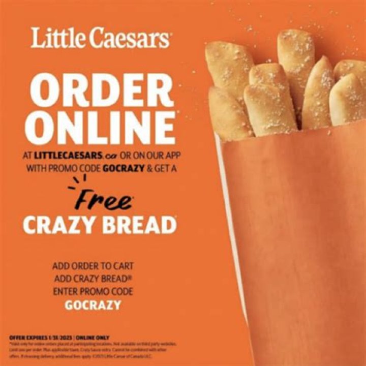 How do you get free crazy bread in 2021?