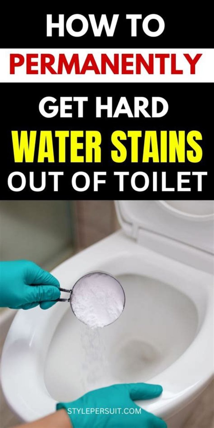 How do you get hard water stains off bathroom countertops?