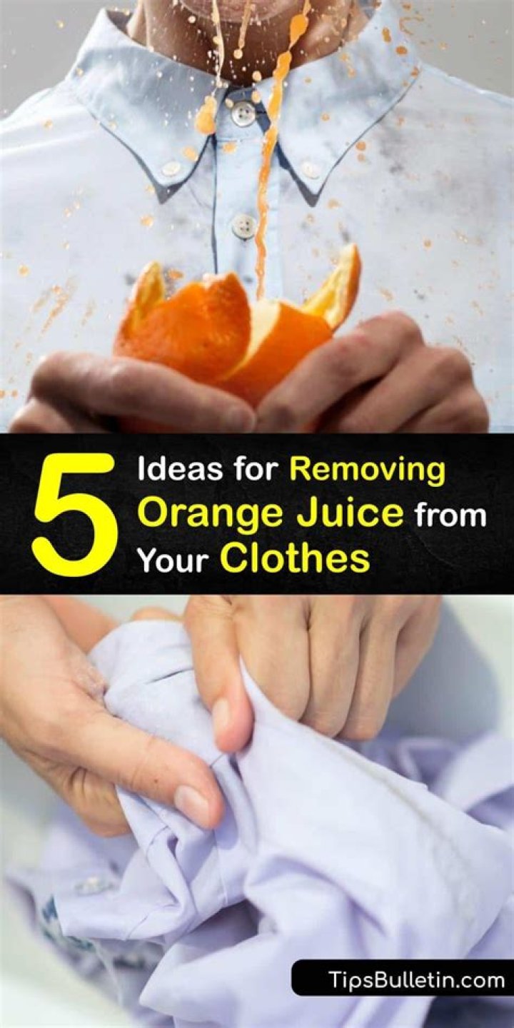 How do you get peach juice out of clothes?
