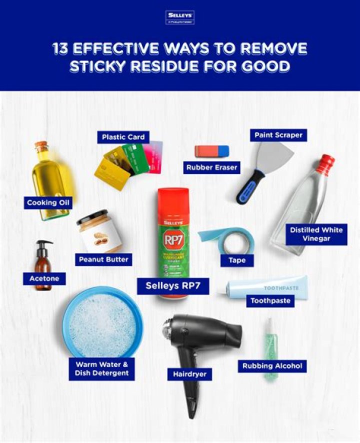 How do you get rid of sticky greasy residue?